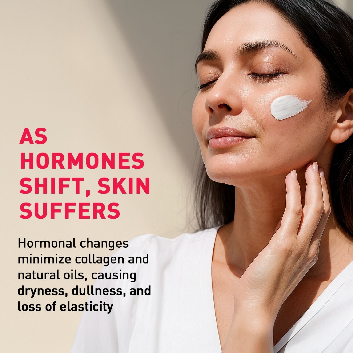 Face & Body Cream For Perimenopausal & Menopausal Skin, Restores Hydration, Derma Tested