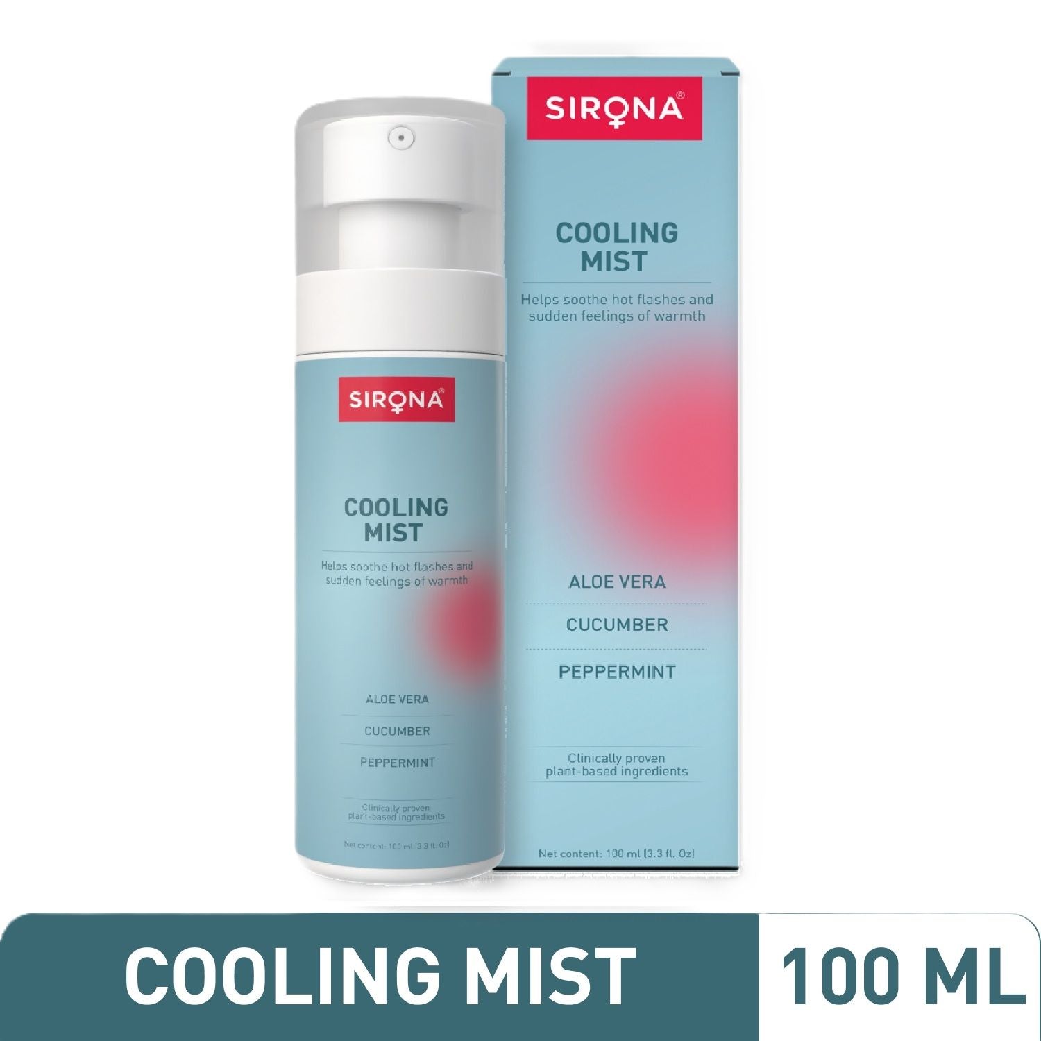 Natural Menopause Cooling Mist Spray For Instant Relief From Hot Flashes & Night Sweats