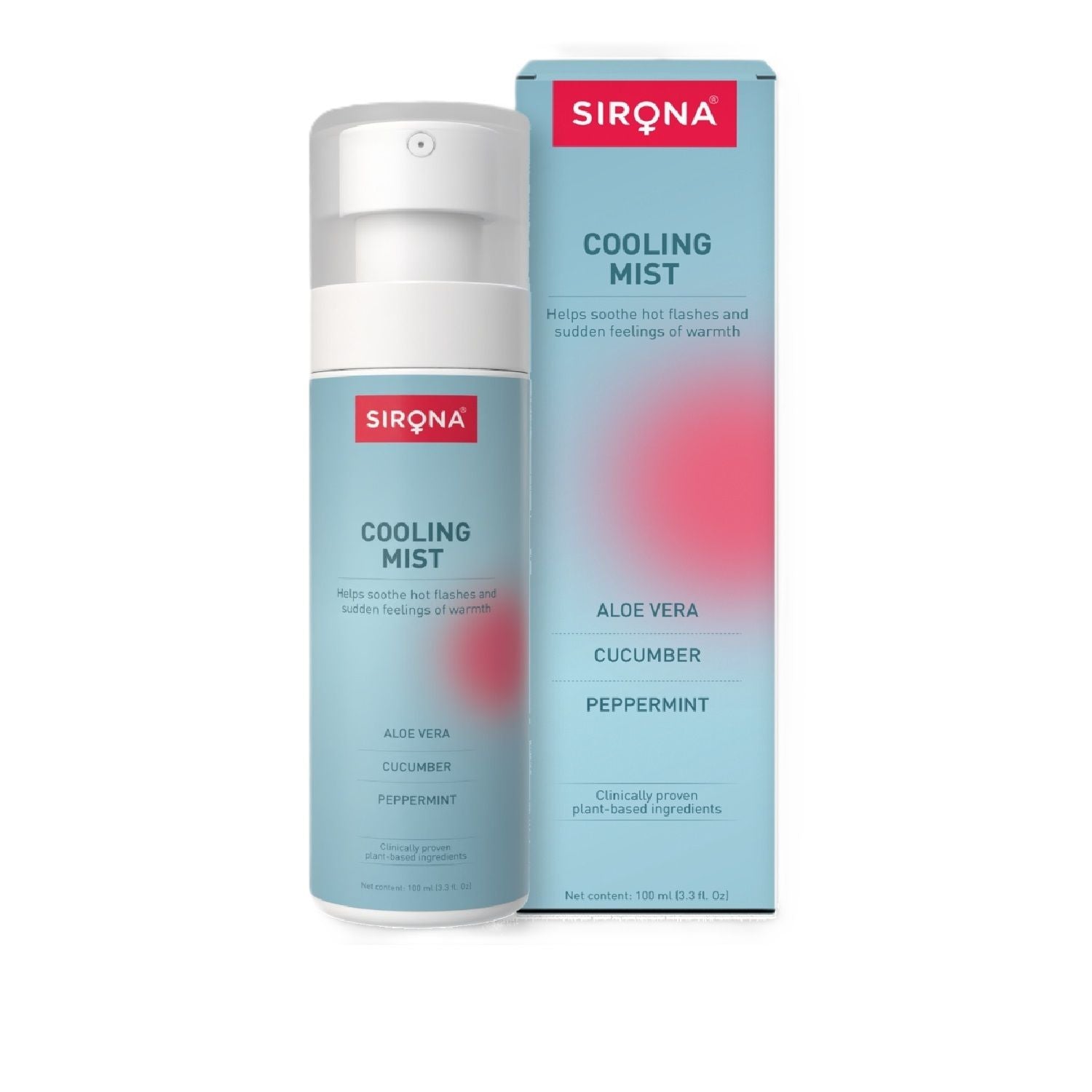 Natural Menopause Cooling Mist Spray For Instant Relief From Hot Flashes & Night Sweats