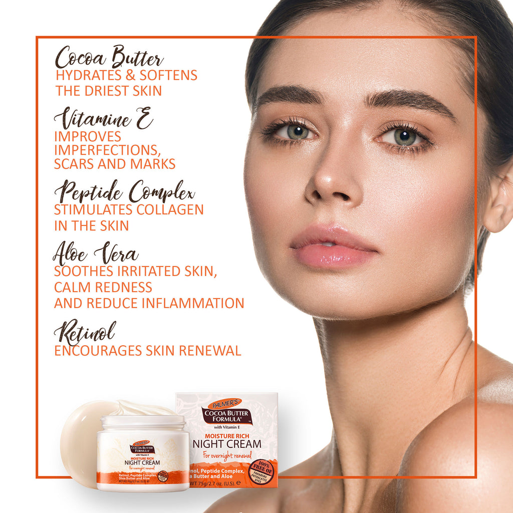 Cocoa Butter Formula Moisture Rich Facial Night Cream