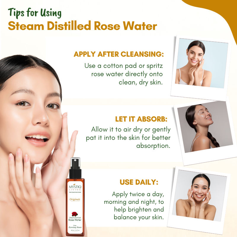 Rose Water Pure & Natural Spray Face Toner, Gulab Jal For Skin & Hair