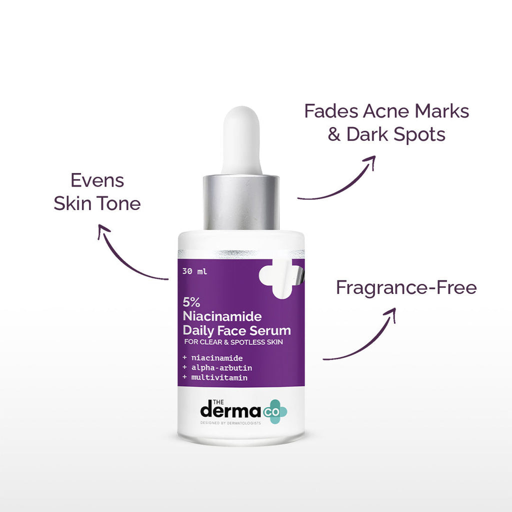 5% Niacinamide Face Serum With Alpha Arbutin & Multivitamin For Clear & Spotless Skin