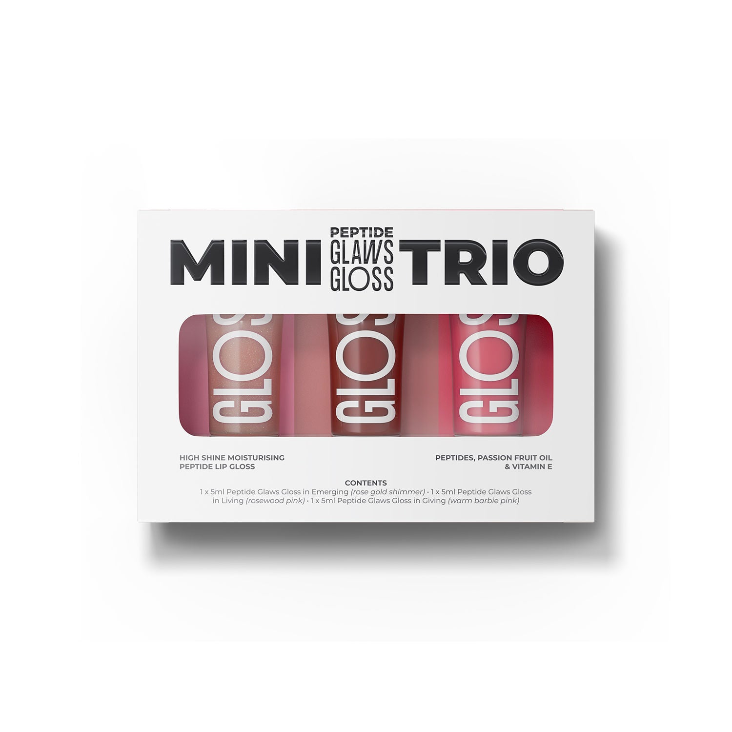 Trio Mini Peptide Glaws Gloss