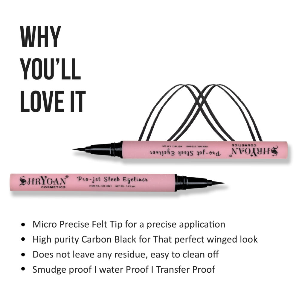 Pro-Jet Sleek 24 Hours Stay Eyeliner - Black