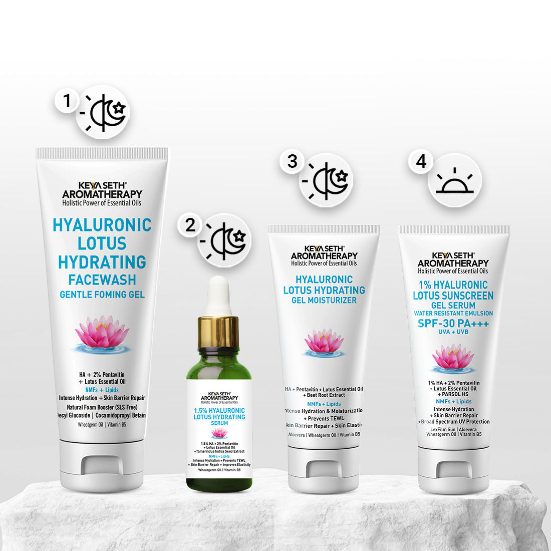 Hyaluronic Lotus Hydrating Facewash Decyl Glucoside Skin Barrier Repair