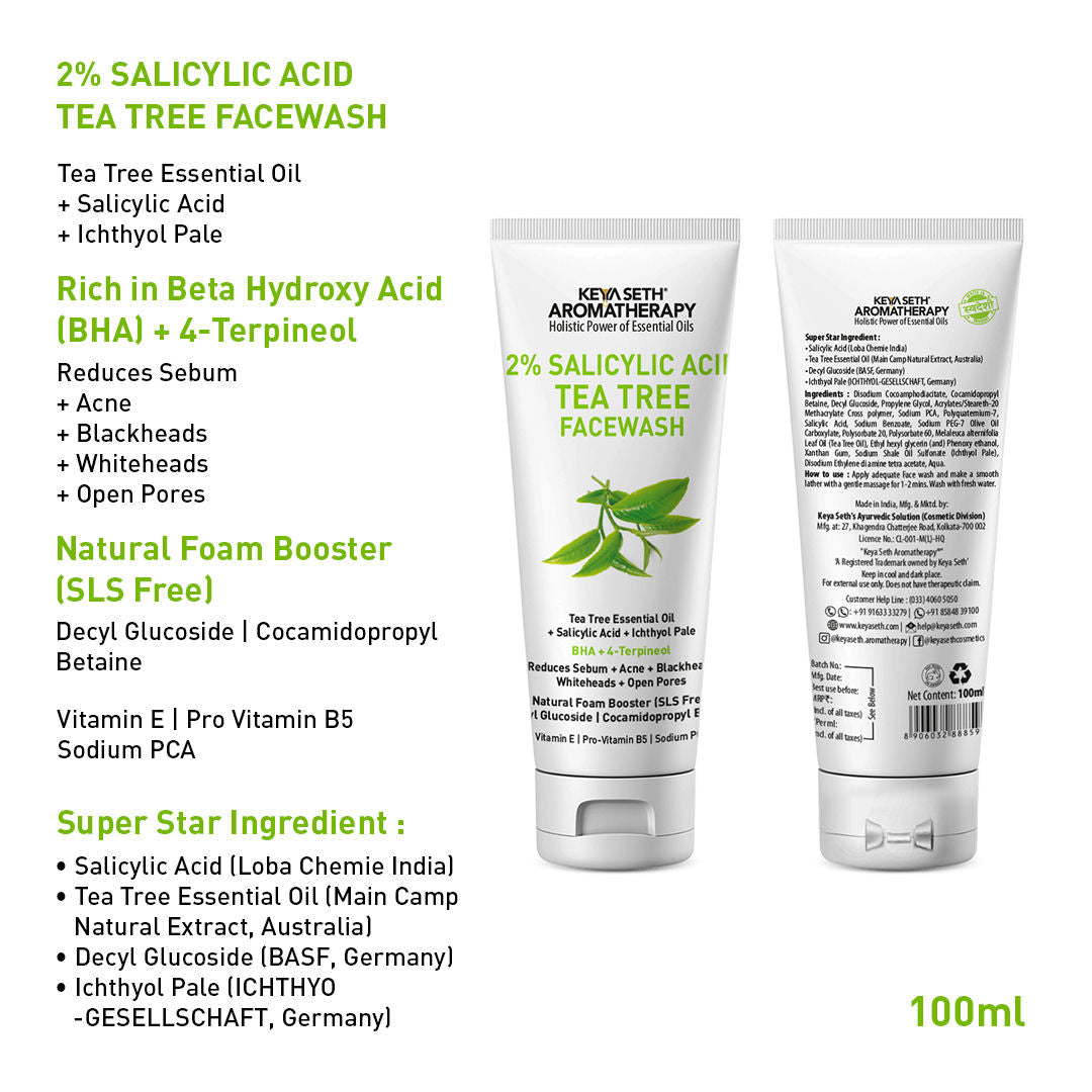 2% Salicylic Acid Tea Tree Face Wash