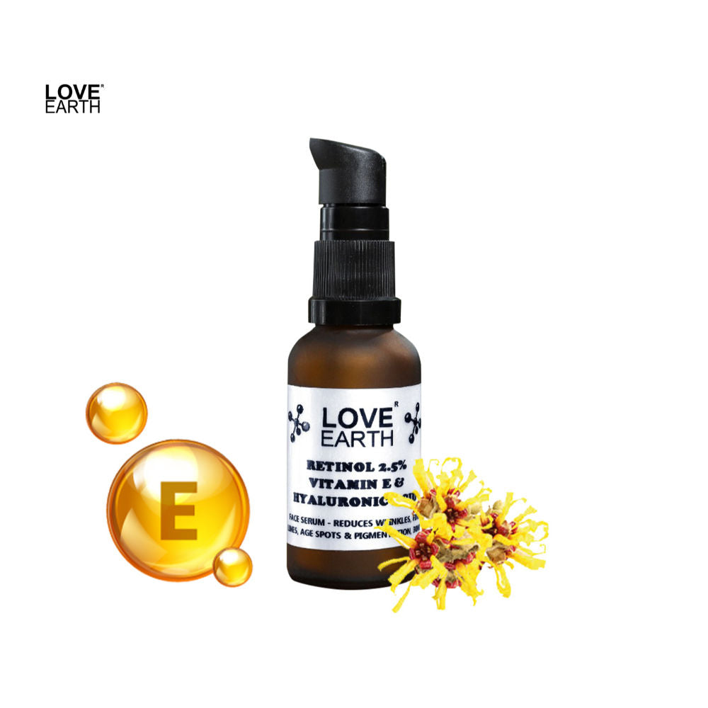 Retinol2.5% Serum for Reducing Wrinkles & Fine Lines with Vitamin E & Hyaluronic Acid
