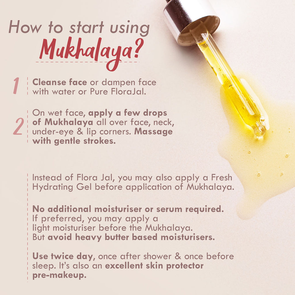 Pure Saffron Tuberose Face Oil For Glowing Skin, Radiance & Glow Facial Oil Mukhalaya