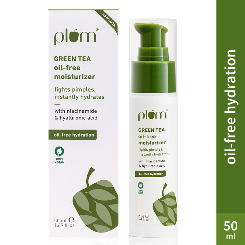 Green Tea Oil-Free Moisturizer With Niacinamide For Oily, Acne Prone Skin