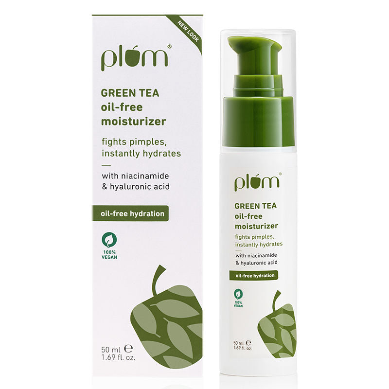 Green Tea Oil-Free Moisturizer With Niacinamide For Oily, Acne Prone Skin