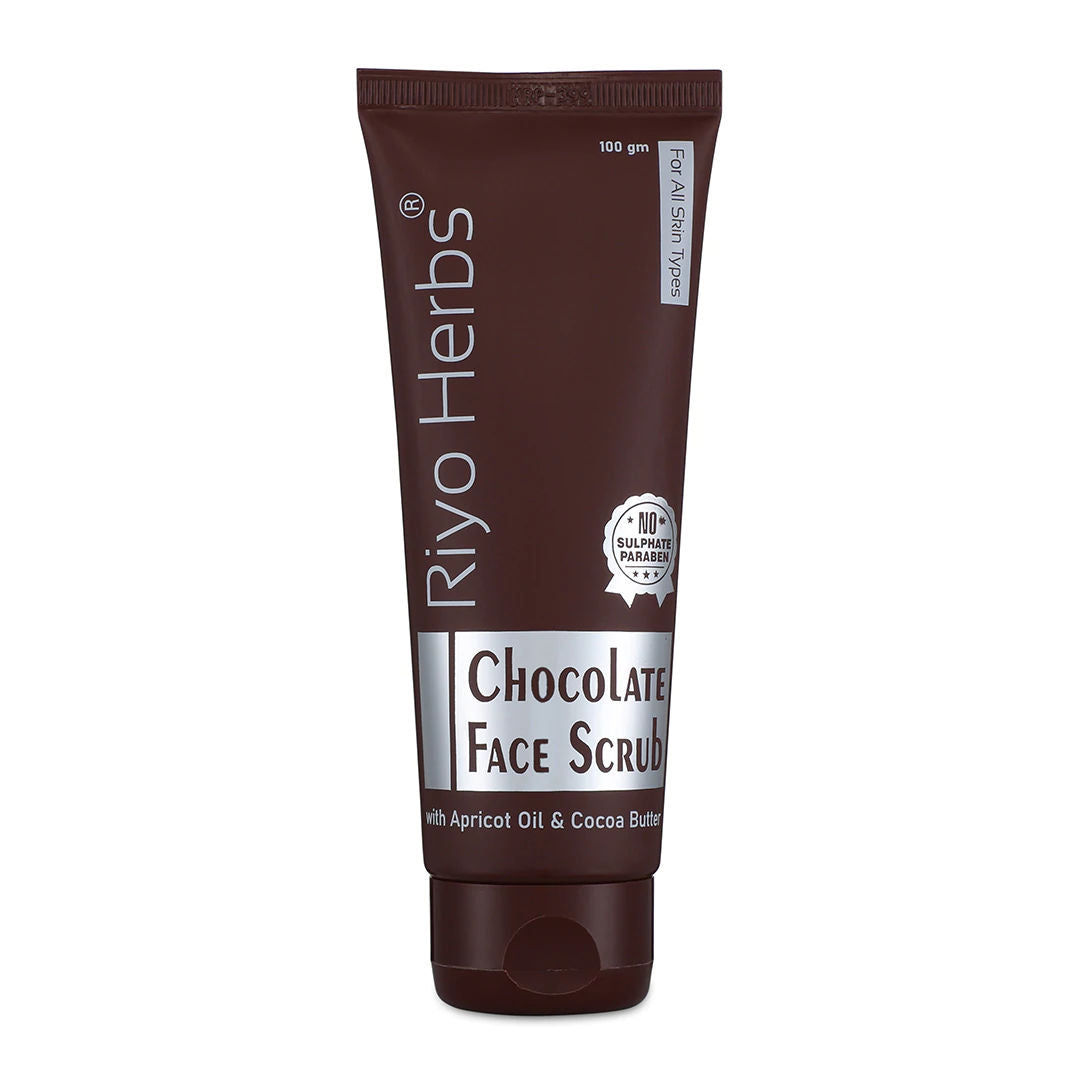 Chocolate Face Scrub with Cocoa Butter helps Dark Spots Reduction