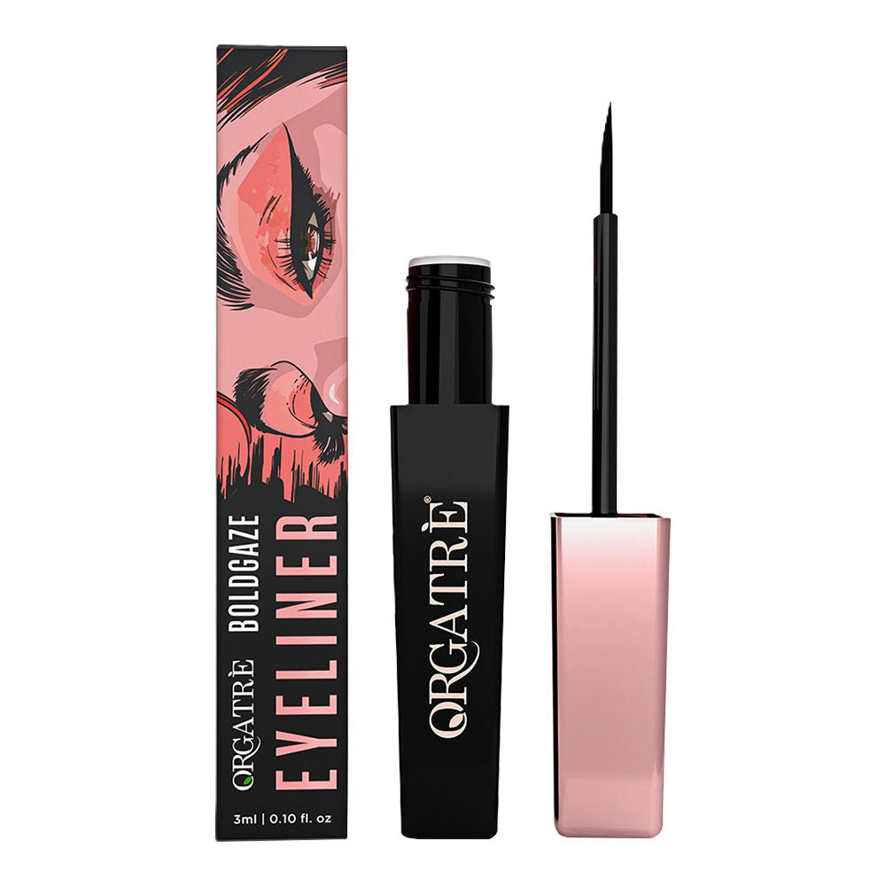 Waterproof Liquid Eyeliner, Smudgeproof 24 Hr Infused With Glycerin Jojoba Oil, & Vitamin C