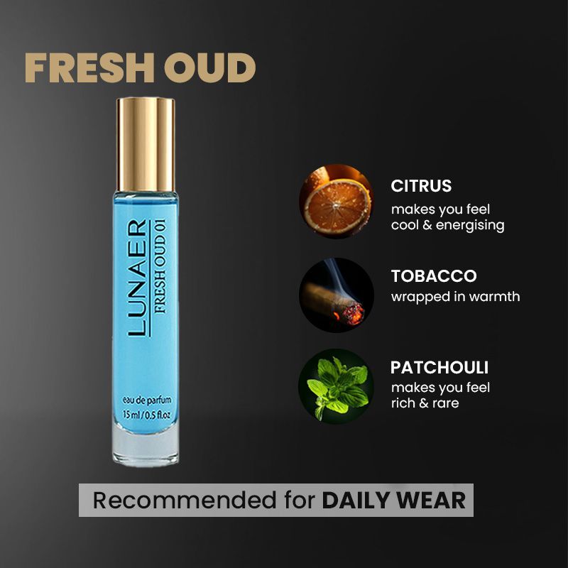 Fresh Oud Citrus Woody Perfume With Tobacco & Amber For Men & Women