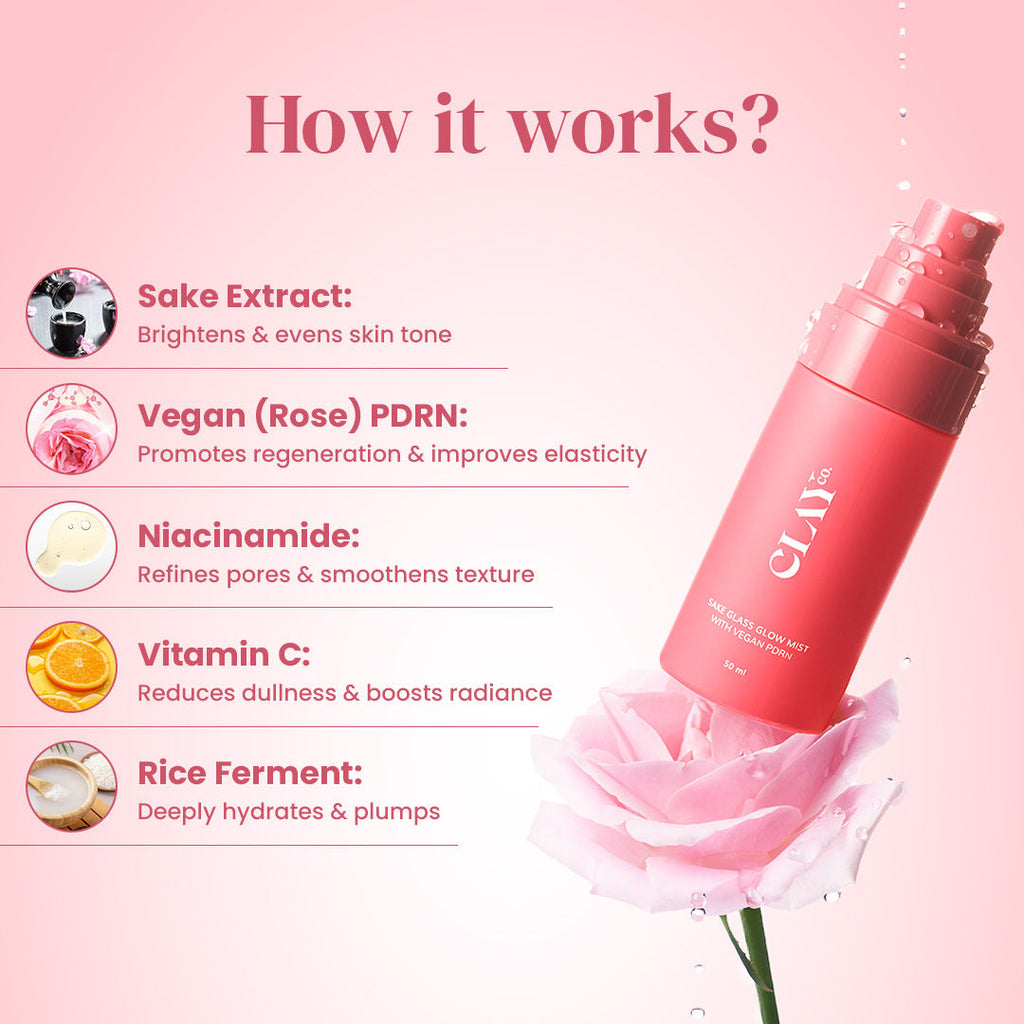 Glass-Glow Sake Mist With Vegan PDRN For Instant Hydration & Skin Elasticity
