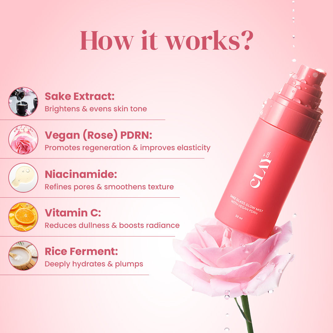 Glass-Glow Sake Mist With Vegan PDRN For Instant Hydration & Skin Elasticity