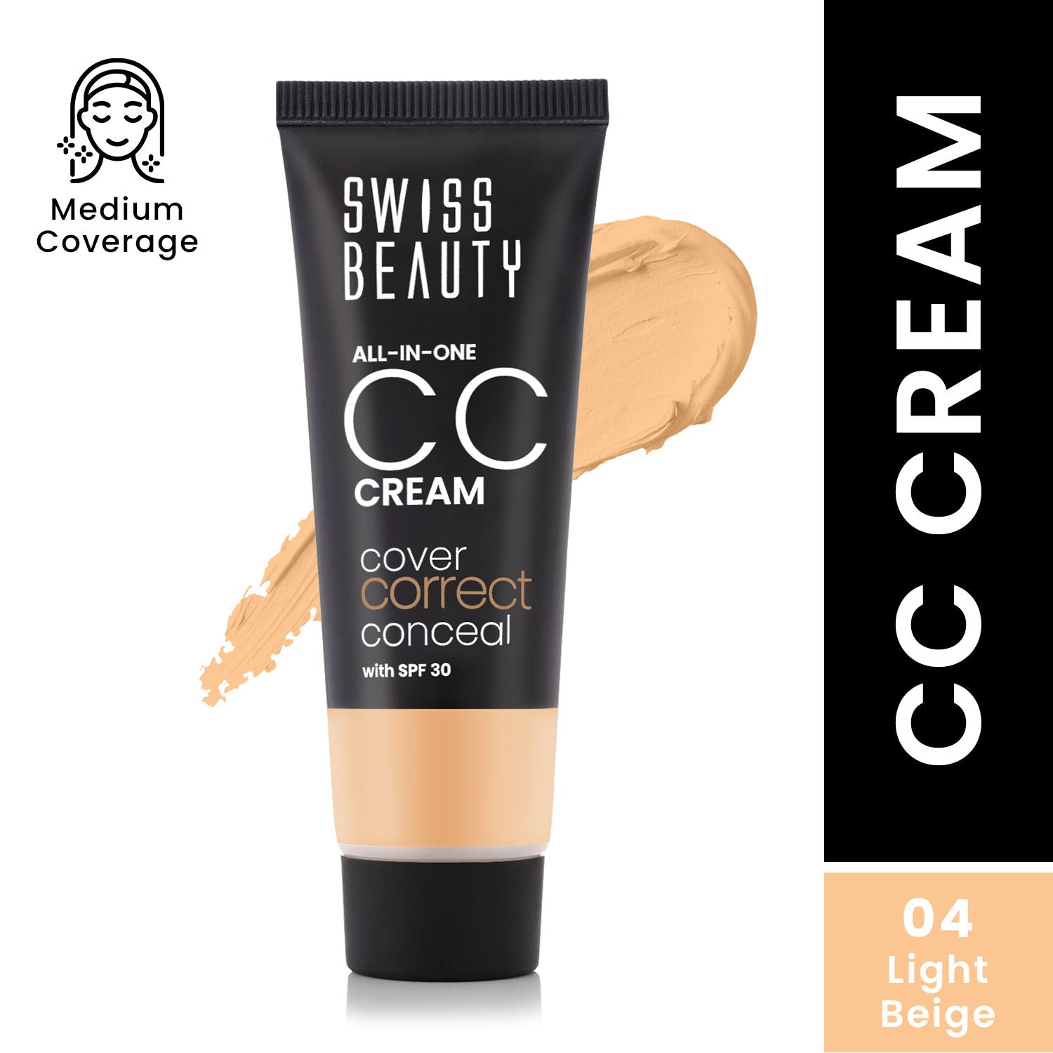 All-In-One CC Cream Cover Correct & Conceal - 04 Light Beige