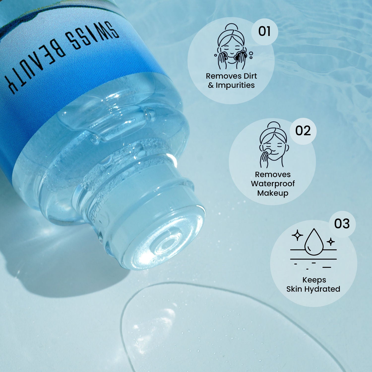 Bi-Phased Micellar Cleansing Water