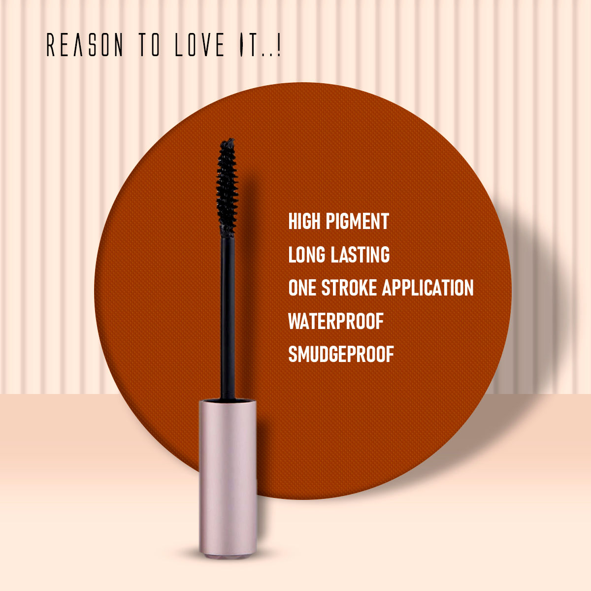 Big Eyes Long Lasting Super Waterproof Smudge Proof Mascara - Black