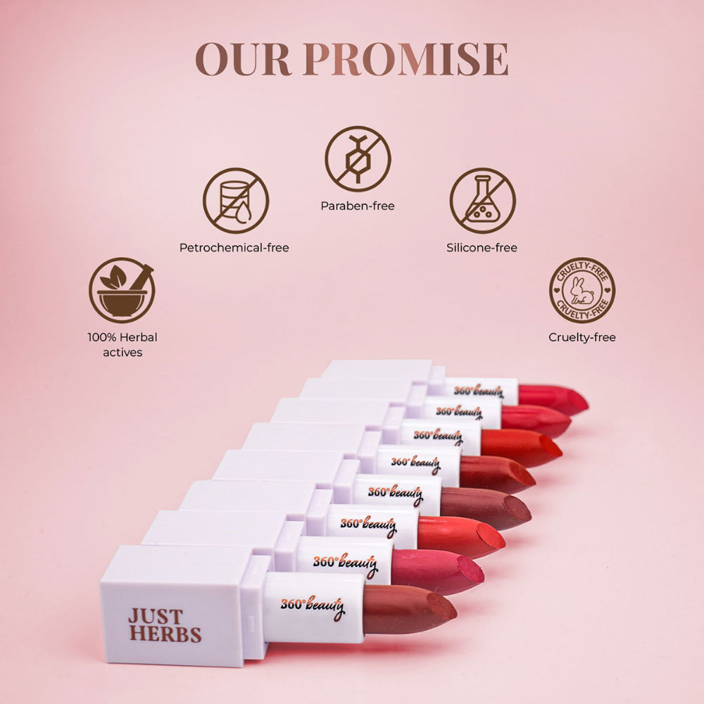 Ayurvedic Creamy Matte Lipstick Half Size