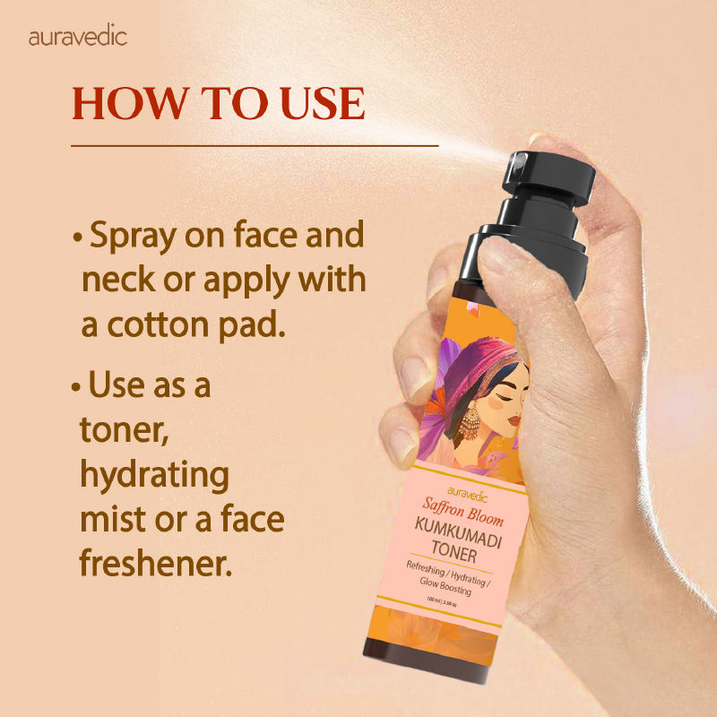 Kumkumadi Face Oil Face Toner Spray kumkumadi Tailam Spray Toner for Glowing Skin