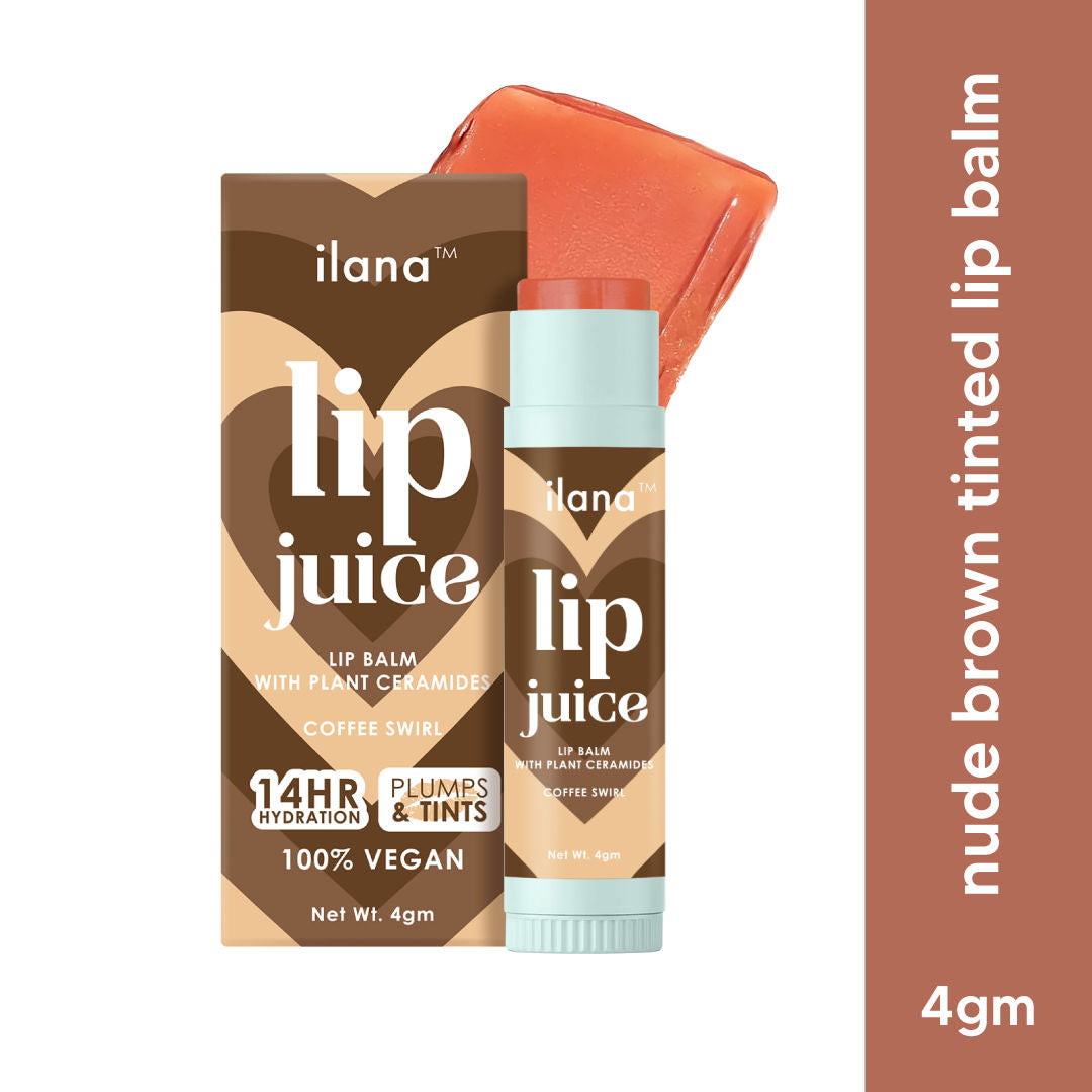 Lip Juice Hydrating & Plumping Tinted Lip Balm - Coffee Swirl