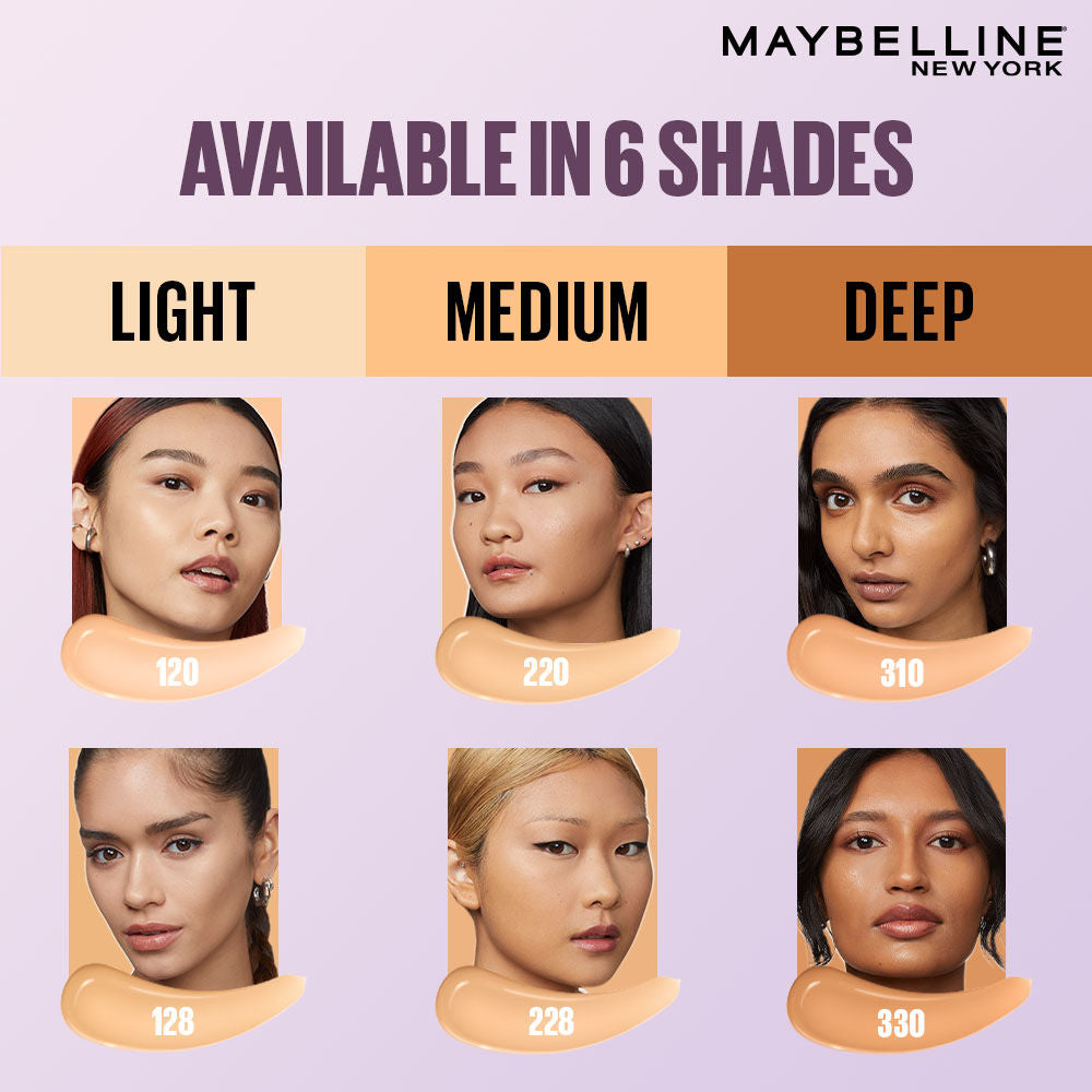 Super Stay Lumi-Matte Foundation-30Hr Wear-Lightweight-Normal-Dry Skin