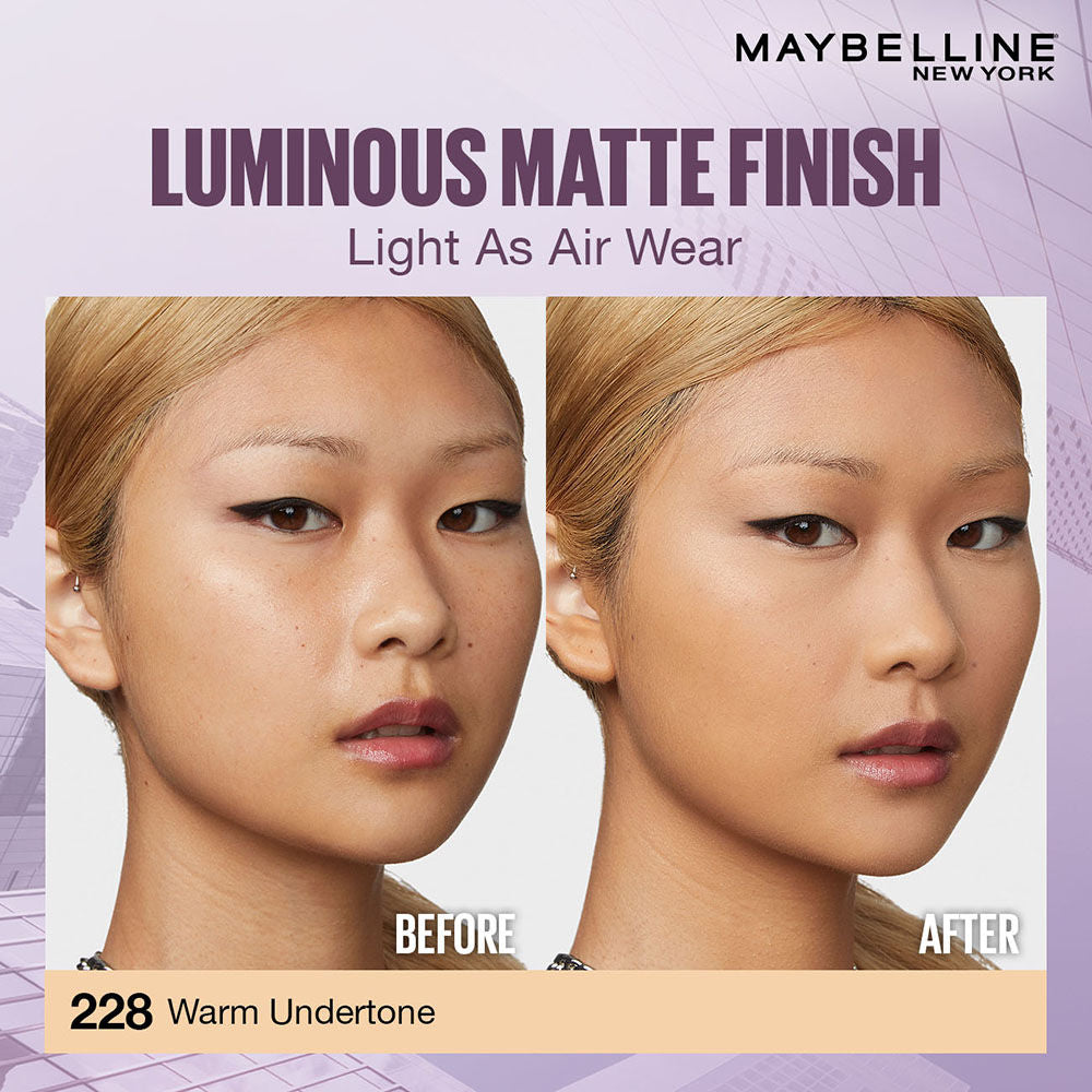 Super Stay Lumi-Matte Foundation-30Hr Wear-Lightweight-Normal-Dry Skin