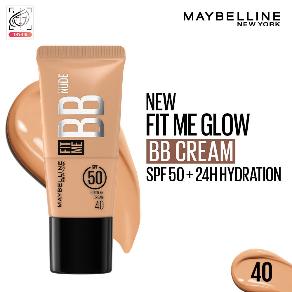 Fit Me Glow BB Skin Tint, SPF 50, Niacinamide, Normal to Dry Skin - 40