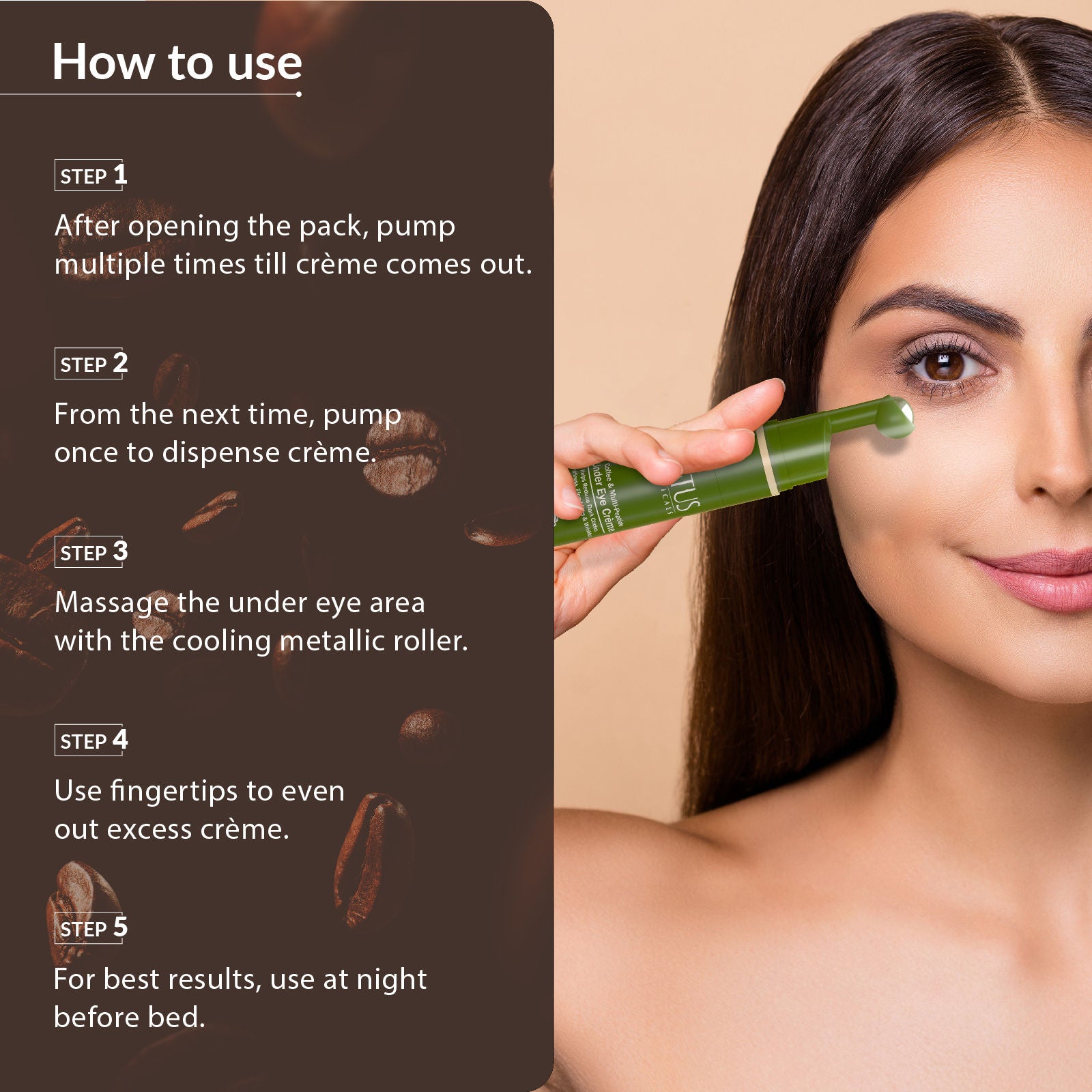 Coffee and Multi-Peptide Under Eye Creme