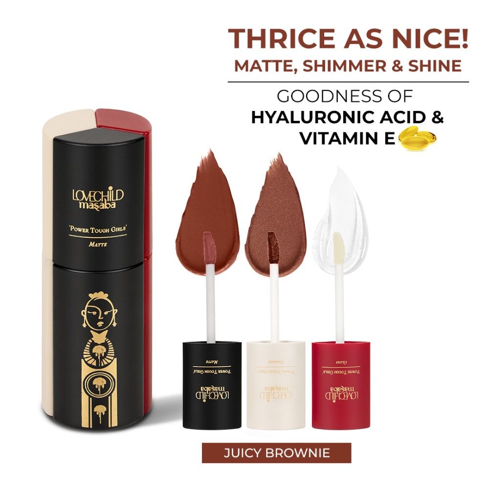 Power Tough Girls 3-In-1 Lip Gloss - Juicy Brownie