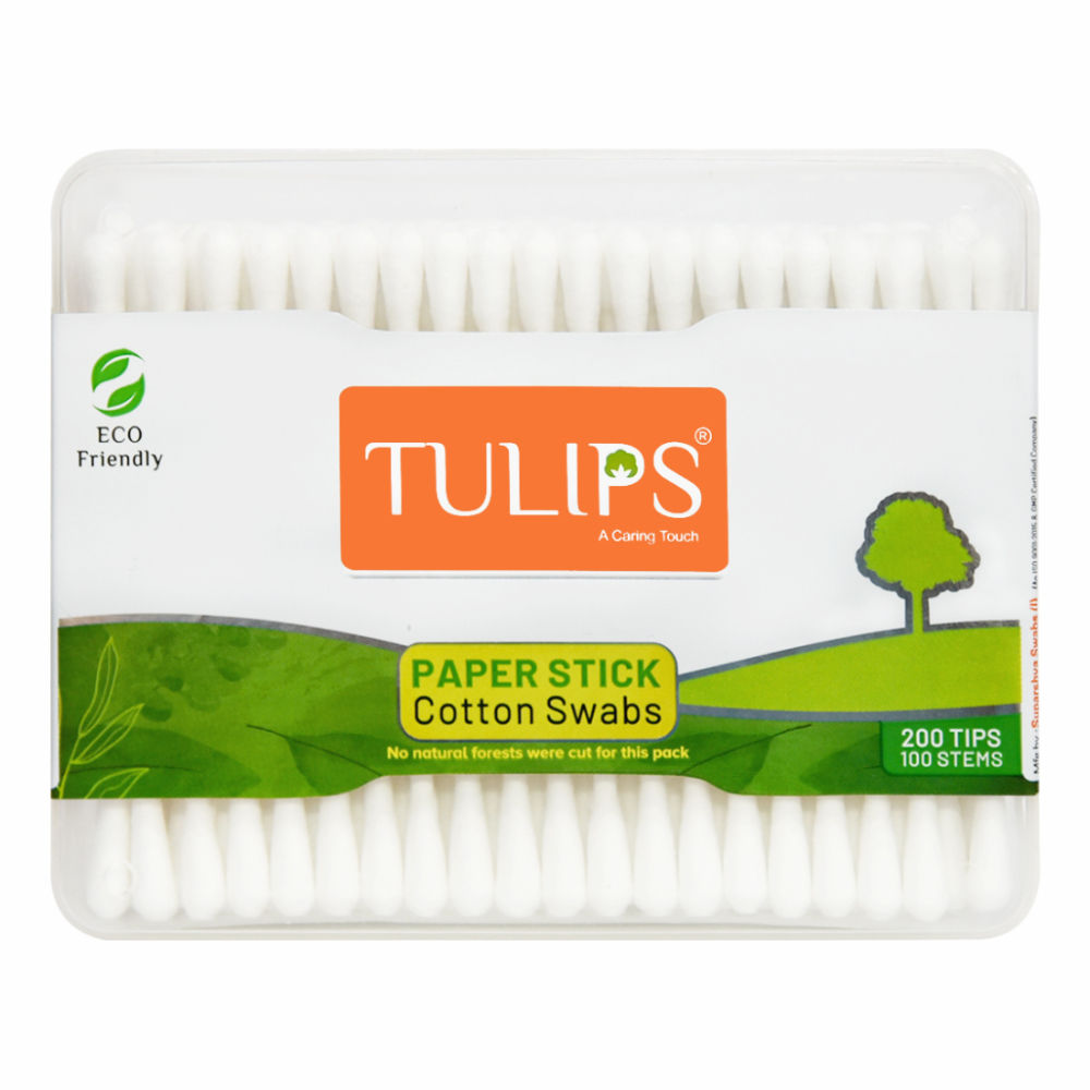 Cotton Ear Buds/ Swabs with White Paper Stick Jar (100/ 200 Tips in a Jar)