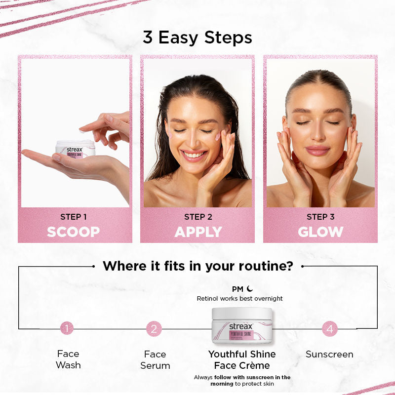 Youthful Shine Serum Infused Face Cream Gel