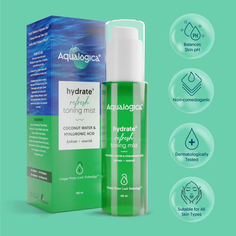 Hydrate+ Refresh Toning Mist with Coconut Water and Hyaluronic Acid