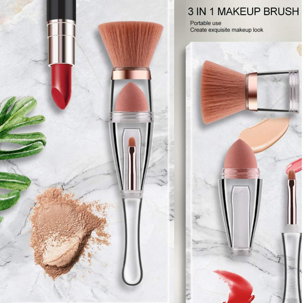 3 In 1 Makeup Brush