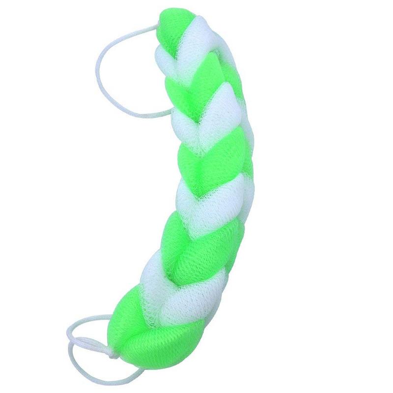 Shower Sponge 9 Knots Rope - Green & White