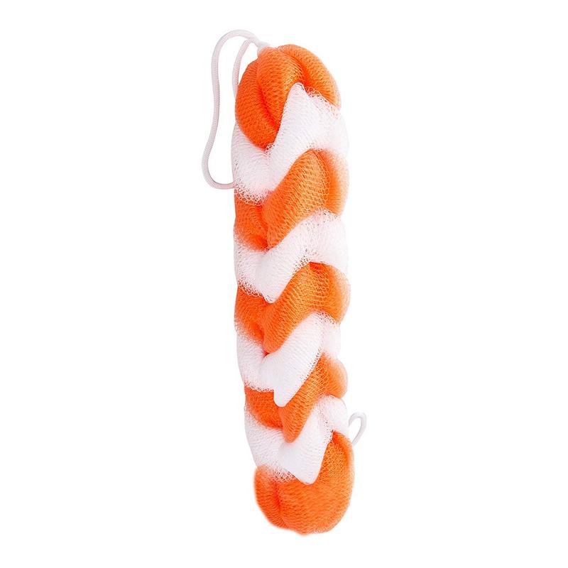 Shower Sponge 9 Knots Rope - Orange & White