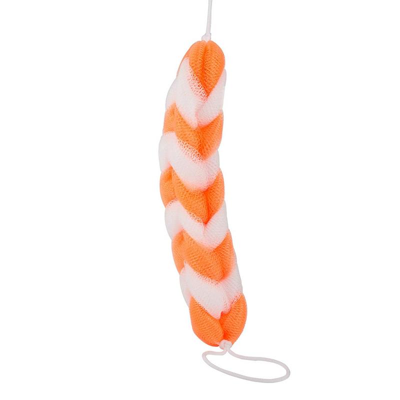 Shower Sponge 9 Knots Rope - Orange & White