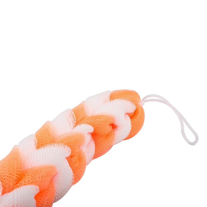Shower Sponge 9 Knots Rope - Orange & White
