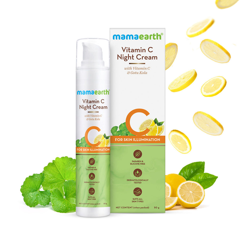 Vitamin C Night Cream For Women With Vitamin C & Gotu Kola For Skin Illumination