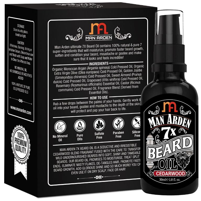 7X Cedarwood Beard Oil