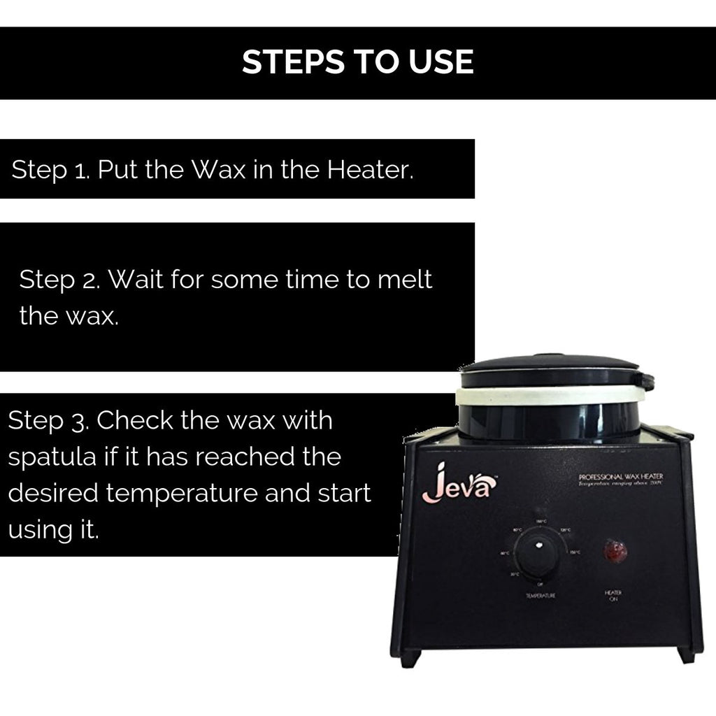 Single Wax Heater - Black Metal Professional Wax Warmer for Smooth Hair Removal