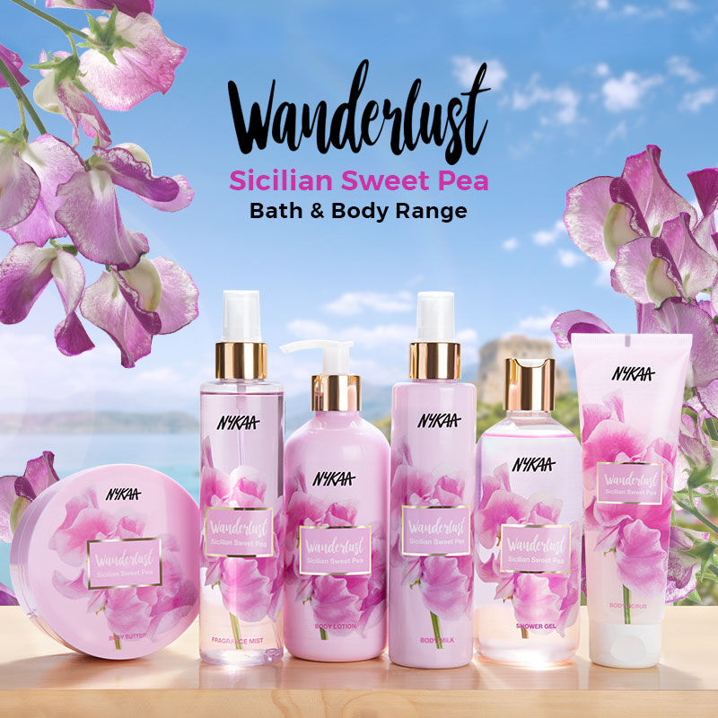 Sicilian Sweet Pea Floral Perfume Mist for Body & Hair