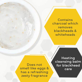 Korean Egg Pore Blackhead Steam Balm with Charcoal to Remove Blackheads & Whiteheads